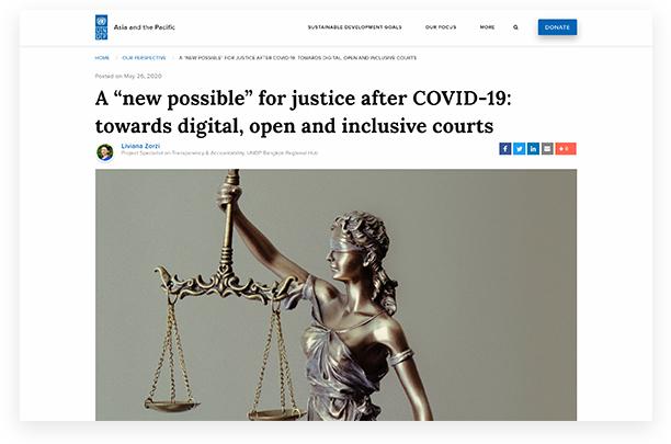 A 'new possible' for justice after COVID-19